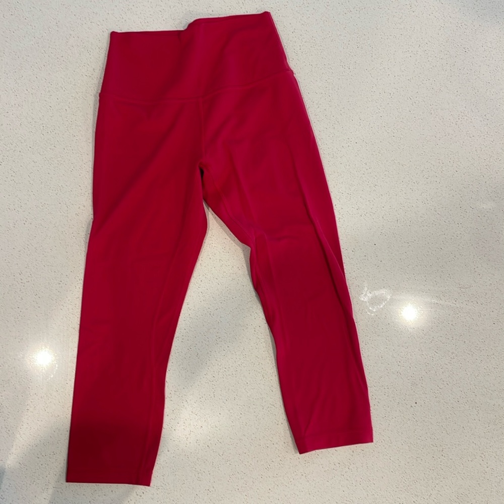 Lululemon Dark Red Align high rise 21in